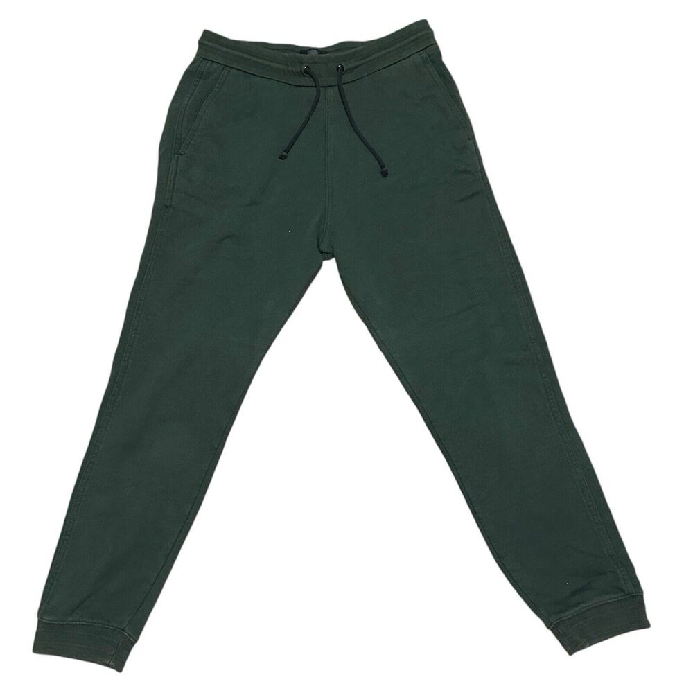 Levis Women's Jogger Sweatpants Dark Green Fleece Tapered S Athleisure